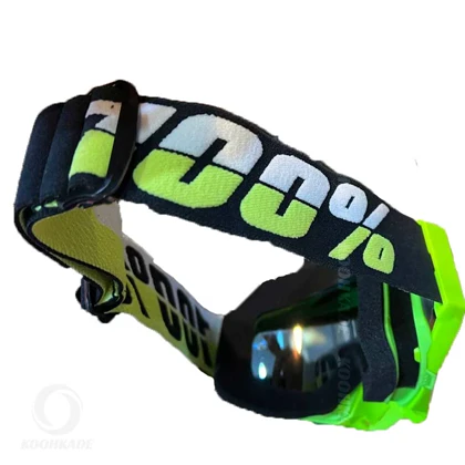 عینک طوفان و اسکی 100% RACECRAFT Green درجه یک