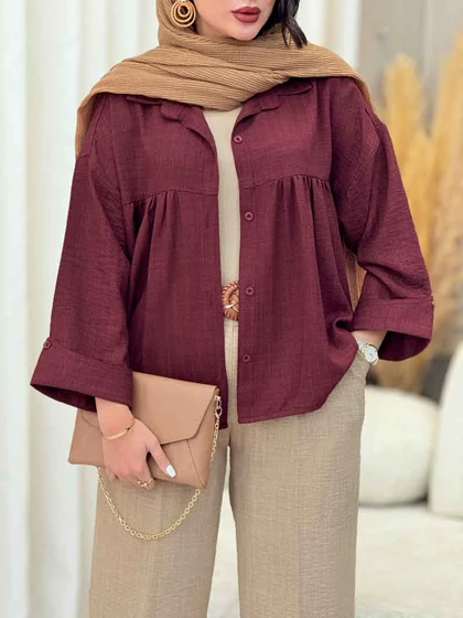 مانتو چین‌دار نیارا