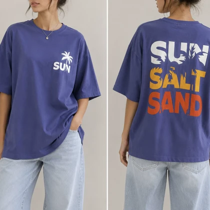 تیشرت لانگ SALT کد 6103