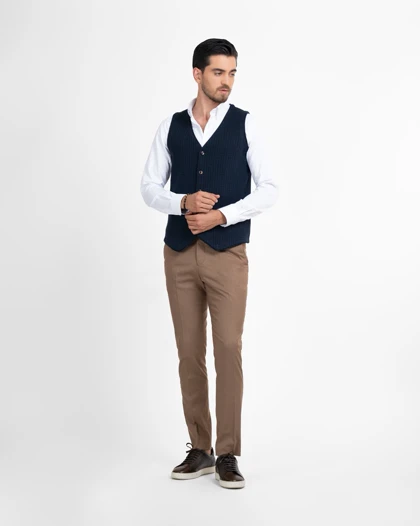 ام کی کالکشن جلیقه رسمی mk-5882-navy-blue