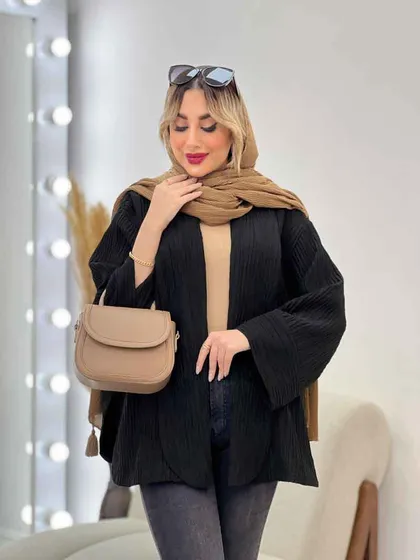 مانتو هلالی بغل چاک
