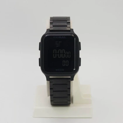 ساعت مچی دیجیتالی مردانه کورال Coral 9619 فول استیل با ماندگاری رنگ بالا