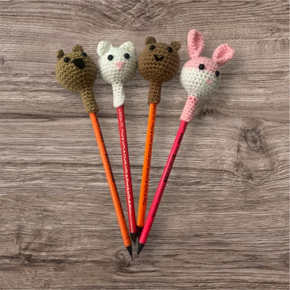 سرمدادی بافتنی فانتزی مدل عروسکی کد 3330501