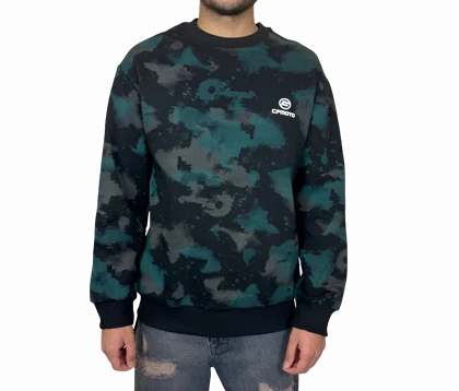 دورس مردانه سبز طرح چریکی پاره قواره باکسی