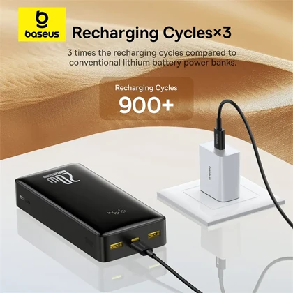 پاور بانک 18400 باسئوس Baseus اصل 20 وات مدل PPLP184