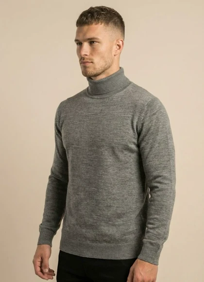 بافت یقه اسکی مردانه BY06