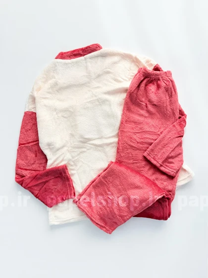 ست بلوز و شلوار حوله ای طرح خرس خندان