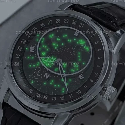 ساعت مچی مردانه کهکشانی صفحه چرخان شیک و خاص