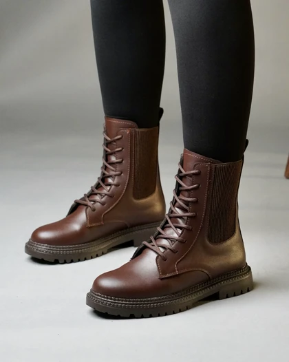 کفش زمستانی زنانه نیم بوت کلاسیک