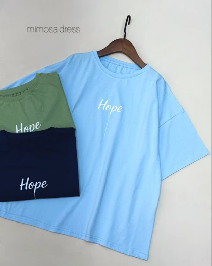 تیشرت باکسی hope