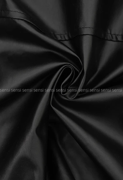 کراپ کت جلو زیپ چرم کد1004881