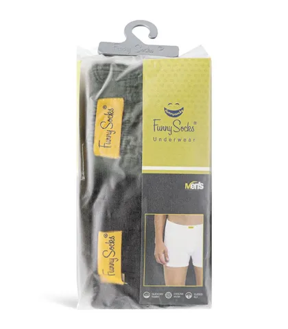 پک شورت مردانه پادار نخی کمر لیفه‌ای فانی ساکس سبز یشمی مشکی کد 37000D-2 - بسته 2 عددی