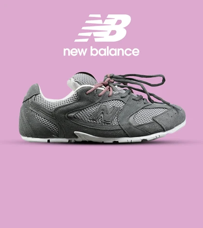 کفش کتانی مردانه و زنانه طوسی New Balance 530 x Miu Miu مدل 8888