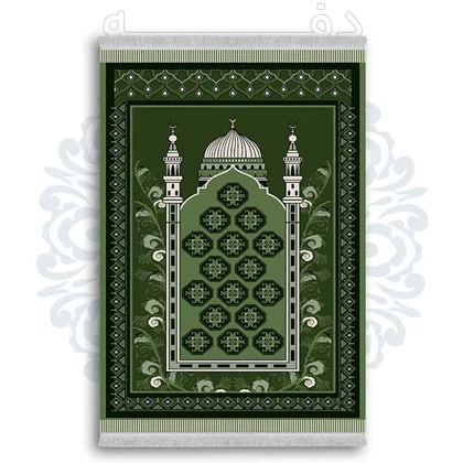 فرشینه از جنس پارچه هازان مخمل ترک طرح سجاده برند دفه کد DSJ 77