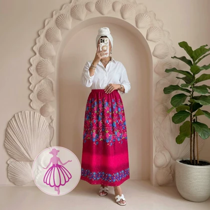 دامن نخی بلند گیلانه در رنگبندی متنوع(کد1374)