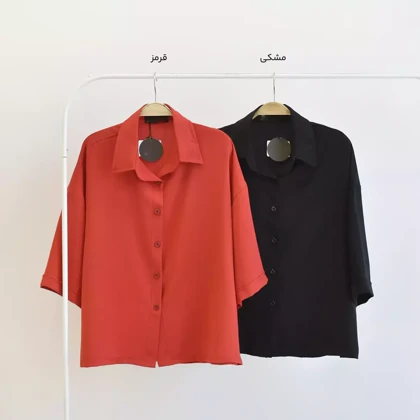 شومیز یقه‌دار زنانه با آستین کوتاه – استایل آزاد و راحت