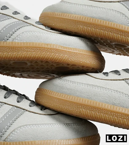 کفش کتانی مردانه زنانه سامبا طوسی ADIDAS Samba مدل 7301