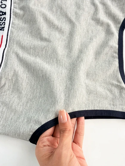 ست نیم‌تنه بدون کاپ بند پهن و شورت اسلیپ پولو U.S Polo Assn