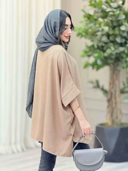 مانتو پانچ بغل سه دکمه کتایون