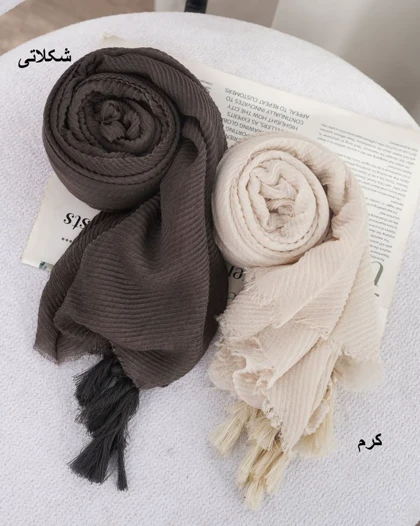 شال پلیسه ساده کد 29968