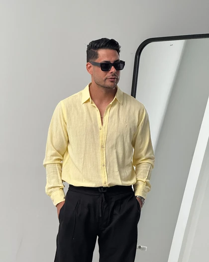 پیراهن لینن رنگی