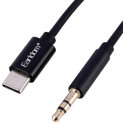 کابل انتقال صدای تایپ سی به جک 3.5 میلی‌متری یک متری ارلدام Earldom AC01