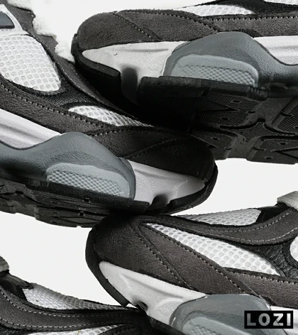 کفش کتانی مردانه و زنانه طوسی مشکی سفید NEW BALANCE 9060 مدل 7308