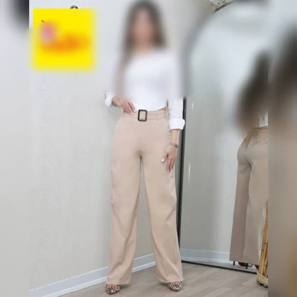 شلوار بگ گشاد زنانه بغل زیپ‌دار مازراتی