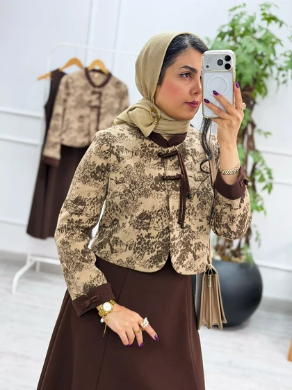 کت و سارافون ساتین