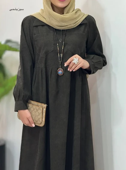 پیراهن مانتویی پاییزه ترگل 2