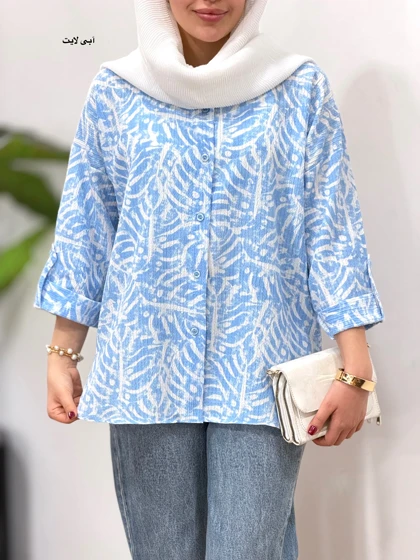 تونیک مانتویی لینن ناز مهر