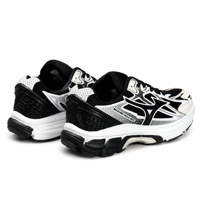 کفش کتانی مردانه (کیفیتاورجینال) مدل میزانو مشکی سفید Mizuno