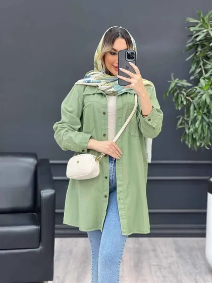 مانتو کتان شاپرک