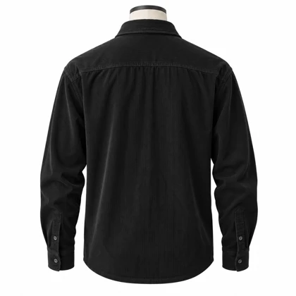 پیراهن مخمل مردانه آستین بلند 1842 | 5 رنگ، سایز M تا 3XL