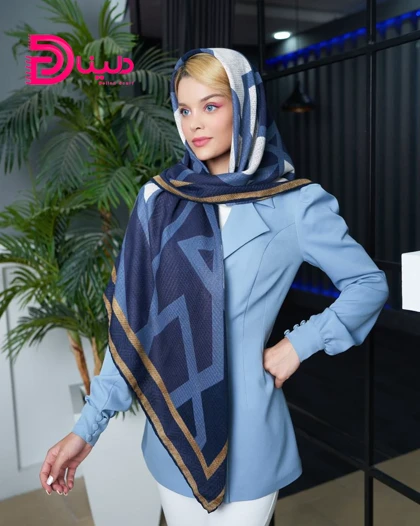 روسری هندسی پاییزه