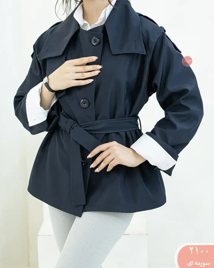 بارانی یقه قیفی 2100