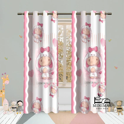 پرده کودک طرح گاو مدل W5012