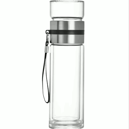 فلاسک شیشه ای دمنوش در دوحجم