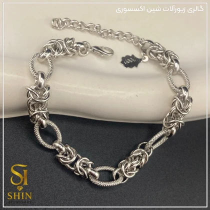 دستبند زنانه استیل دوپیو کد dzd25