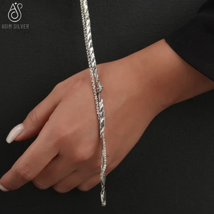 دستبند نقره گره