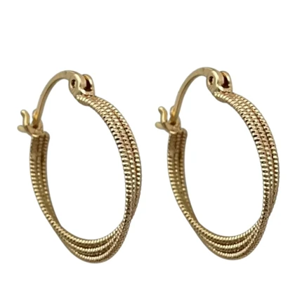 گوشواره زنانه با طرح حلقه‌ای ژوپینگ، انتخابی شیک و خاص Xuping