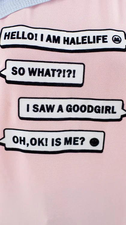 تیشرت دو تیکه صورتی