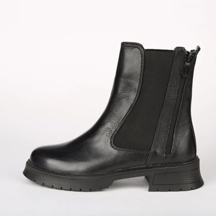 نیم بوت چلسی زنانه چرم طبیعی مدل آناویز چرم