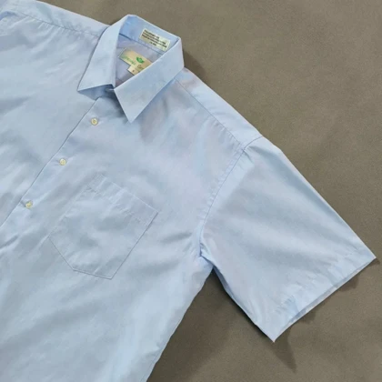 🧡 SIZE XL-L پیراهن نخی آستین کوتاه اورجینال برند ANTONIO GERMANI به سفارش کانادا مدل CLASSIC FIT