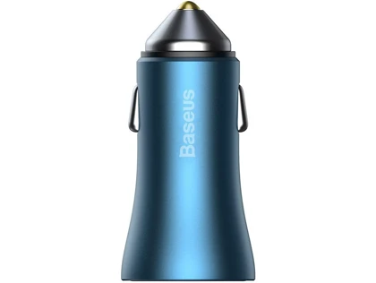شارژر فندکی فست شارژ 40 وات با کابل تایپ‌سی بیسوس Baseus Car Charger Golden Contactor Pro Type-C/USB TZCCJD-0G