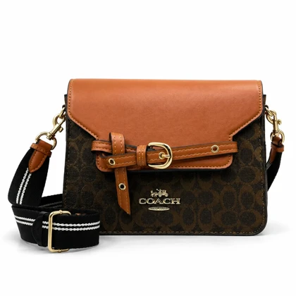کیف وارداتی COACH چرم آجری / کوچ