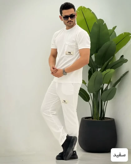 ست تیشرت و شلوار زنبوری_کد4262