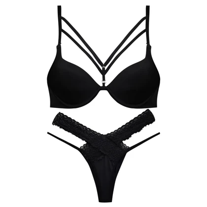 ست شورت و سوتین زنانه اما مدل پوش آپ فنردار دکلته کد 4729-6030