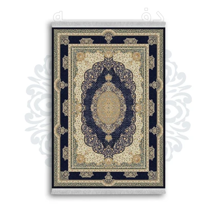 *جدید* فرشینه از جنس پارچه شانل مخمل ترک طرح فانتزی برند دفه کد 870