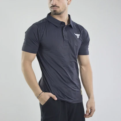 پولوشرت ورزشی مردانه آندر آرمور مدل Heat Gear-399 طوسی تیره